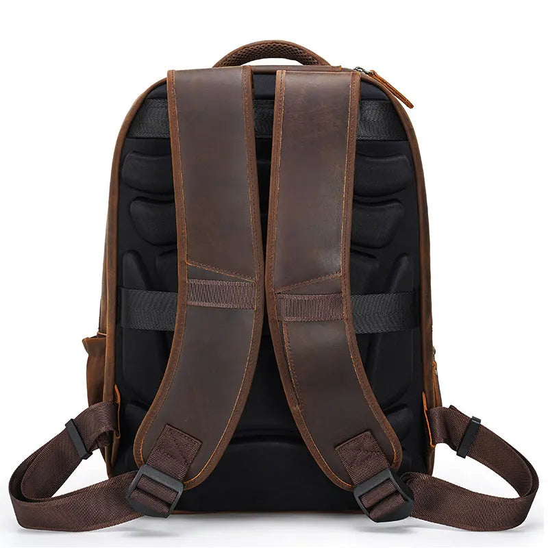 FLAVOR™ Genuine Leather 17" Laptop Backpack - ARLUVI
