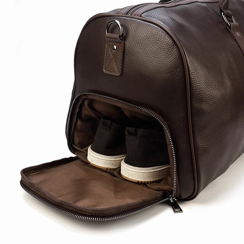 CRAVION™ Genuine Leather Executive Travel Bag - ARLUVI