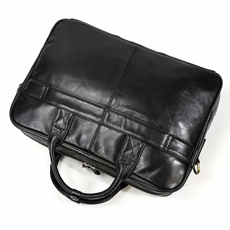STRAVENOR™ Genuine Patent Leather Briefcase - ARLUVI