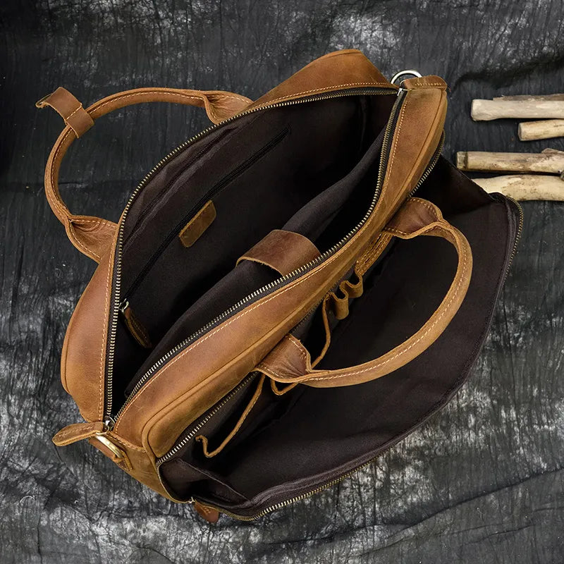 MELVORAN™ Genuine Leather Briefcase - ARLUVI