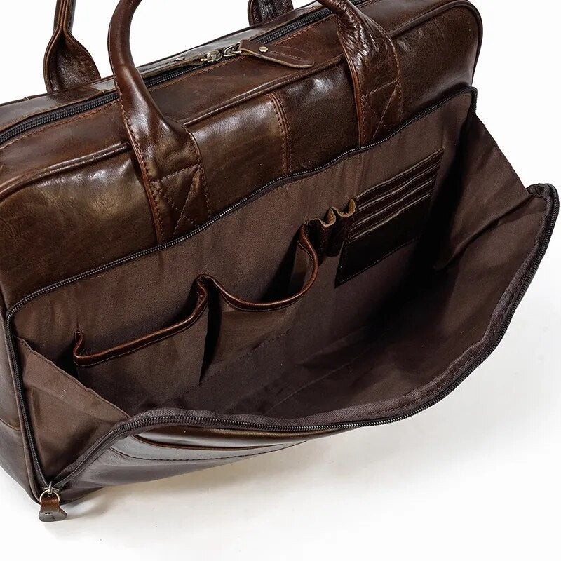 STRAVENOR™ Genuine Patent Leather Briefcase - ARLUVI