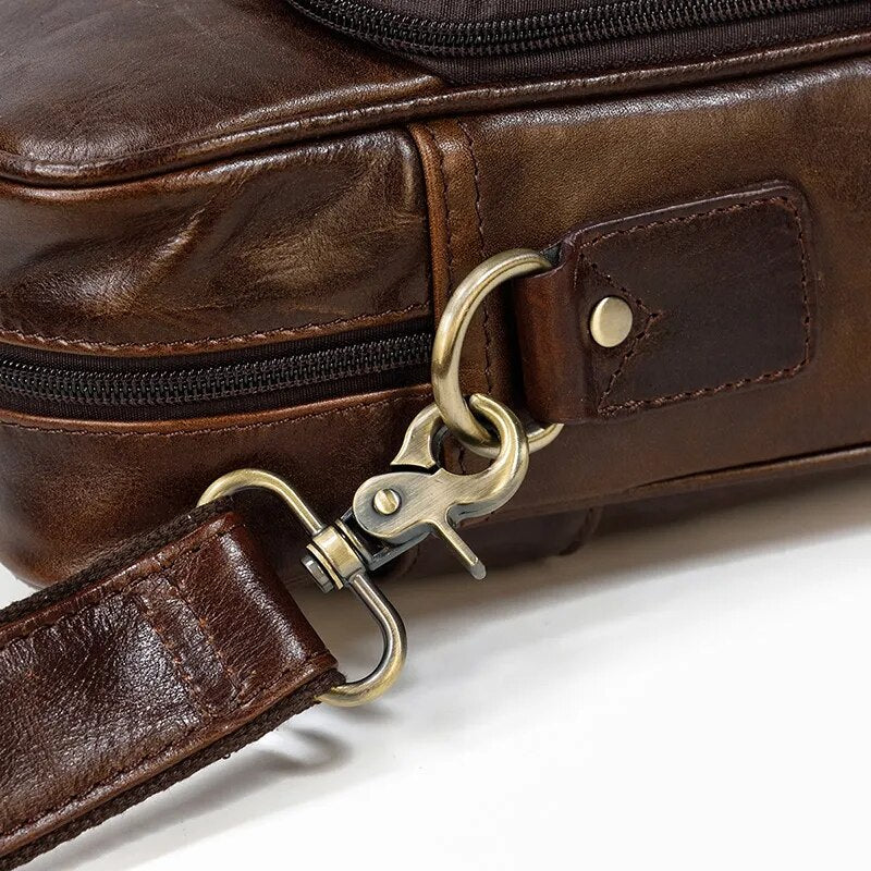 STRAVENOR™ Genuine Patent Leather Briefcase - ARLUVI