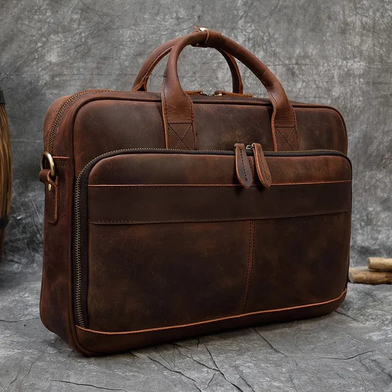 MELVORAN™ Genuine Leather Briefcase - ARLUVI