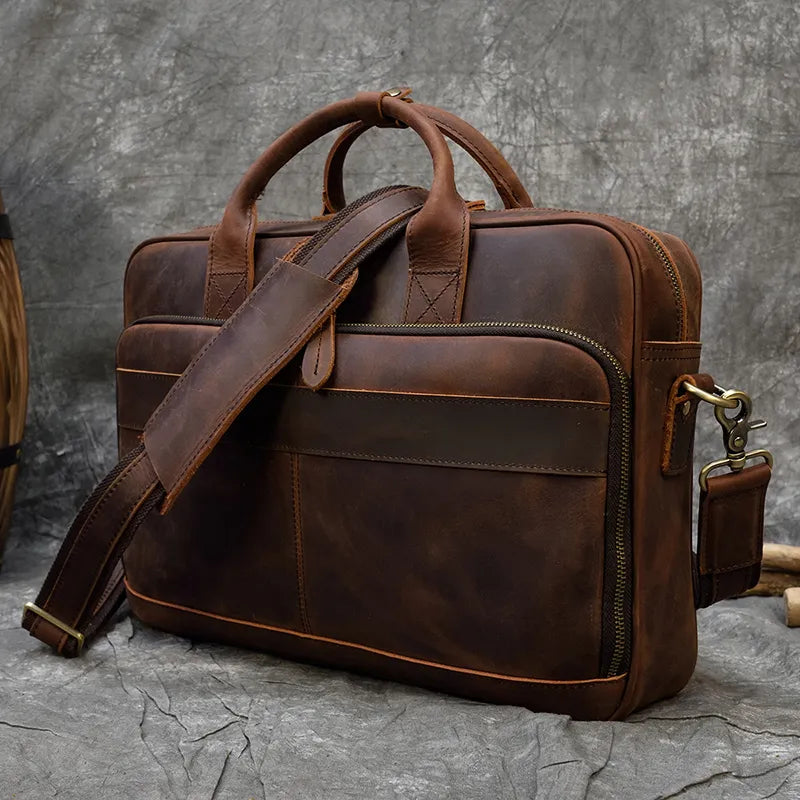 MELVORAN™ Genuine Leather Briefcase - ARLUVI