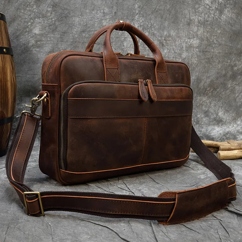 MELVORAN™ Genuine Leather Briefcase - ARLUVI