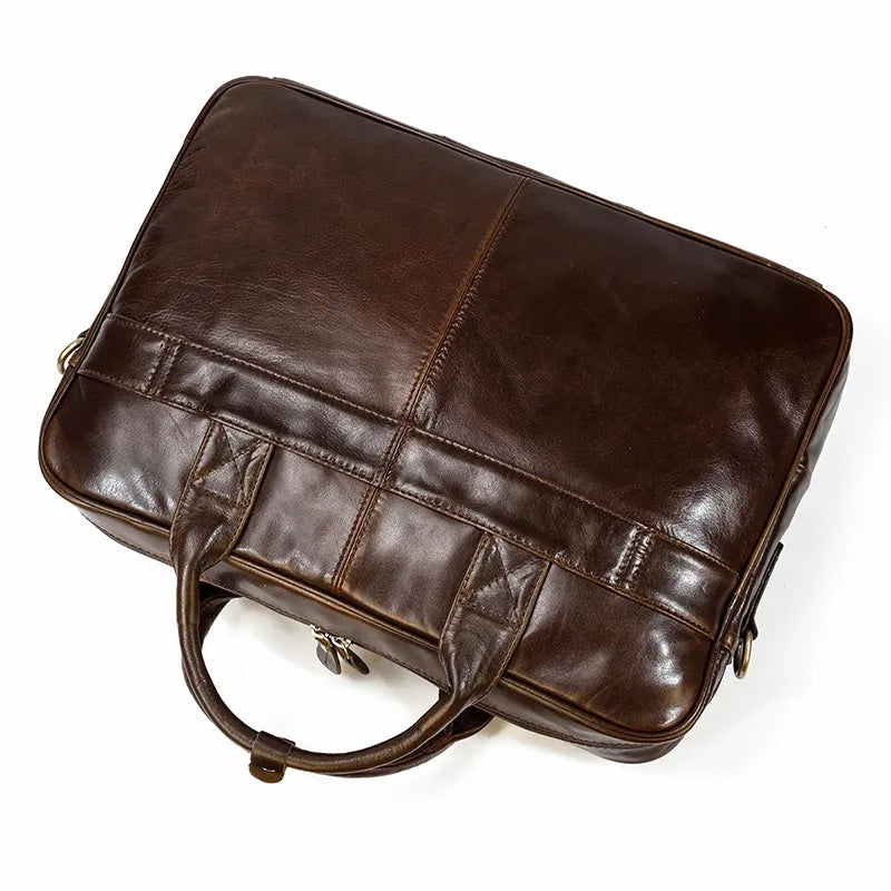 STRAVENOR™ Genuine Patent Leather Briefcase - ARLUVI