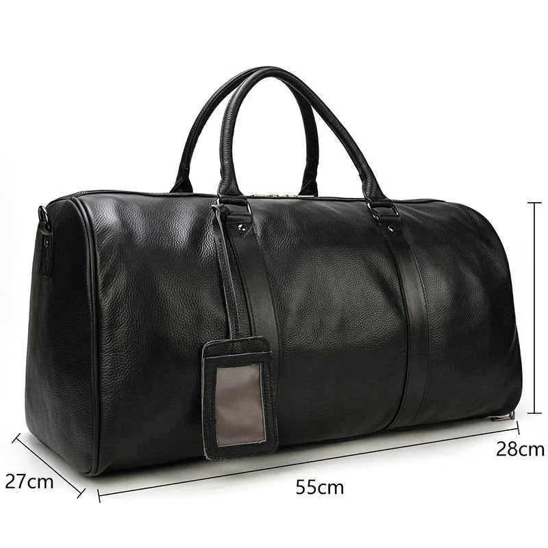 CRAVION™ Genuine Leather Executive Travel Bag - ARLUVI