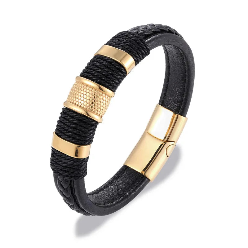 Braided leather bracelet - ARLUVI