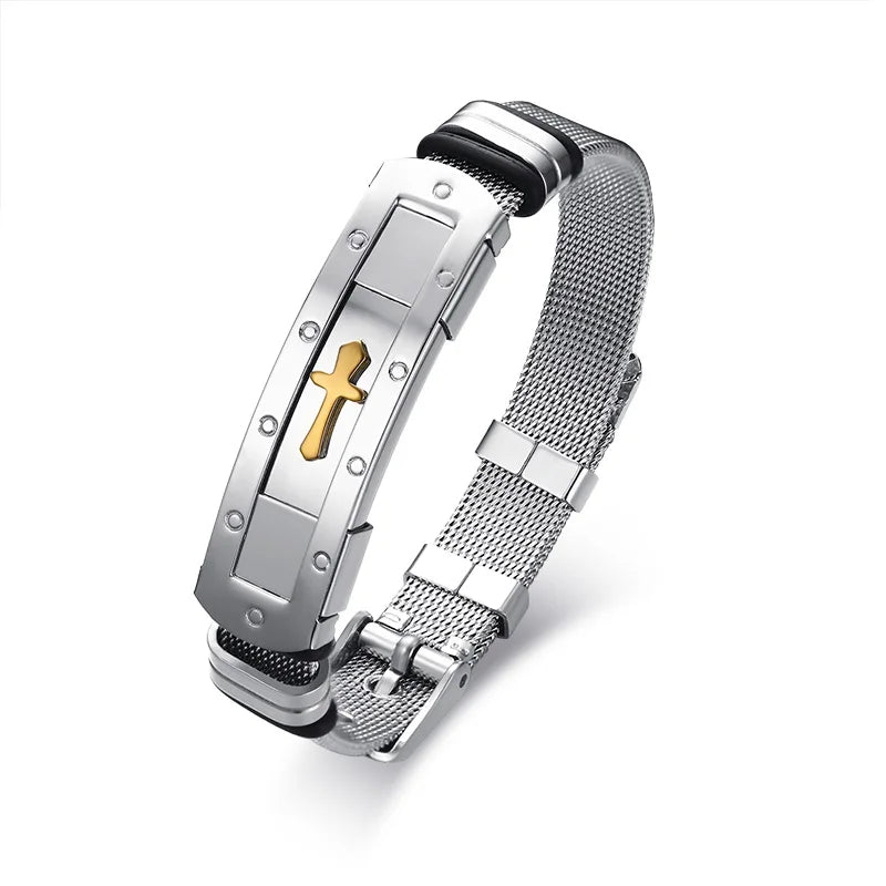 Men's stainless steel bracelet - ARLUVI