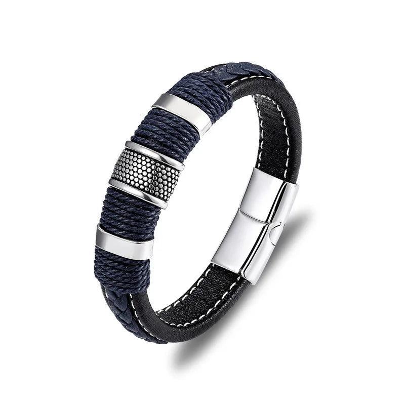 Braided leather bracelet - ARLUVI