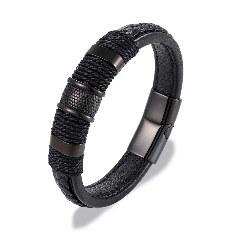 Braided leather bracelet - ARLUVI