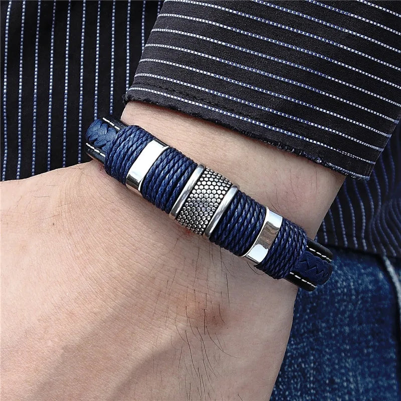 Braided leather bracelet - ARLUVI