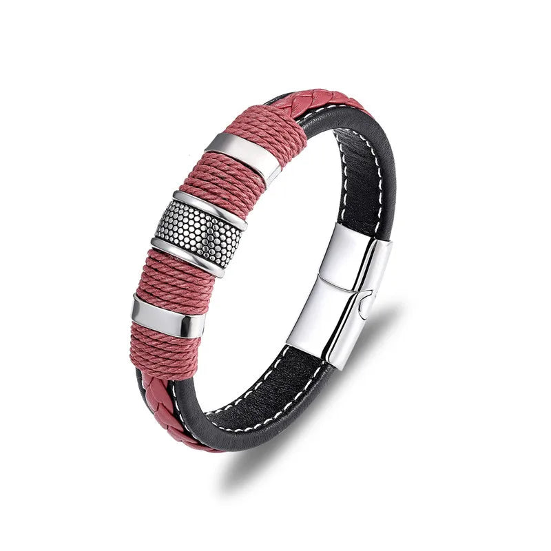 Braided leather bracelet - ARLUVI