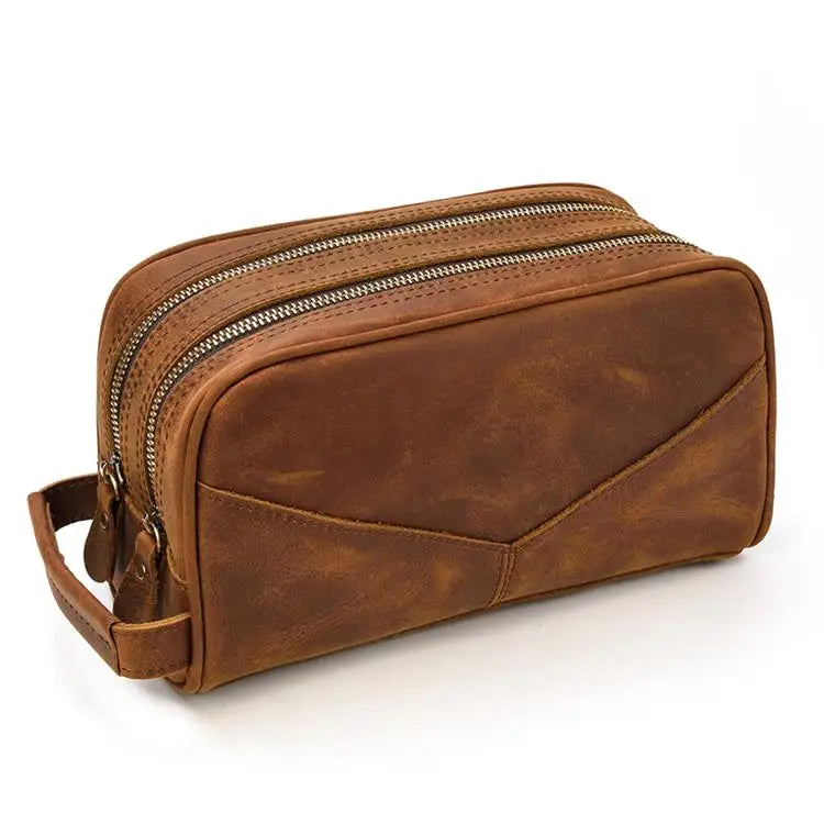Tarnel™ Leather Toiletry Bag - ARLUVI