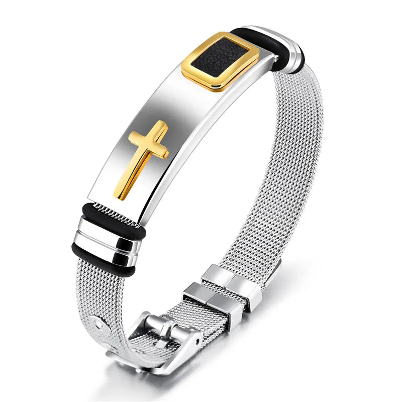 Men's stainless steel bracelet - ARLUVI