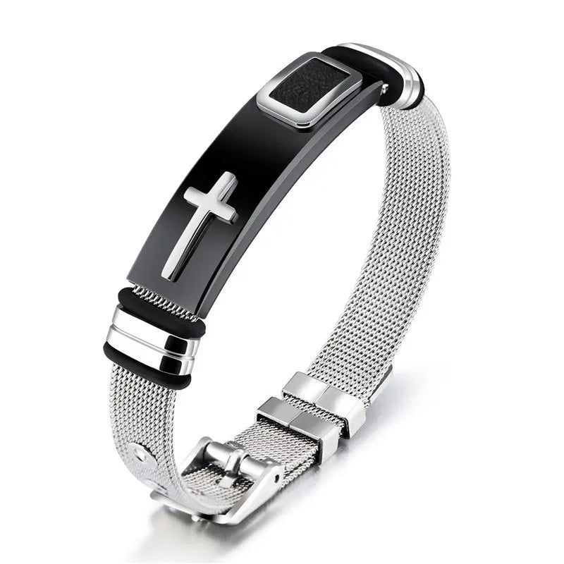 Men's stainless steel bracelet - ARLUVI