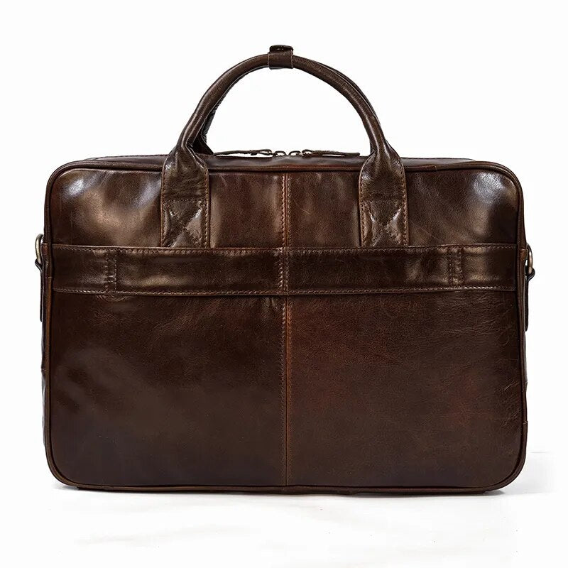STRAVENOR™ Genuine Patent Leather Briefcase - ARLUVI