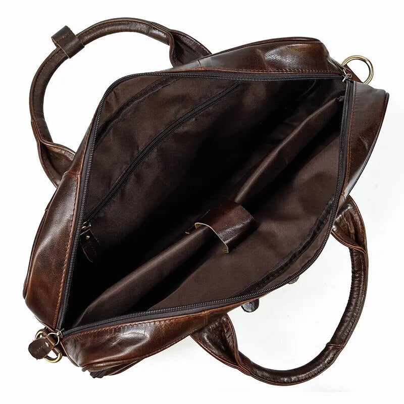 STRAVENOR™ Genuine Patent Leather Briefcase - ARLUVI