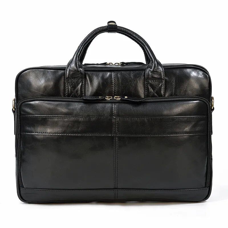 STRAVENOR™ Genuine Patent Leather Briefcase - ARLUVI