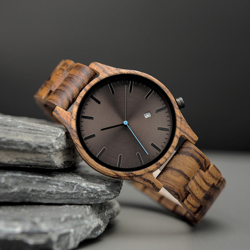 Elias Walnut Wood Quartz Watch - ARLUVI