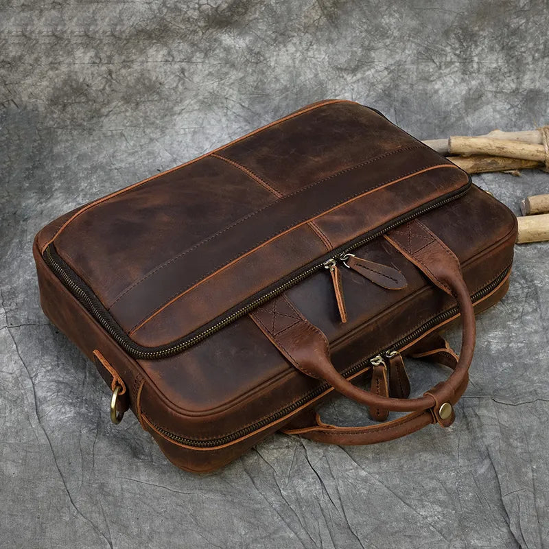 MELVORAN™ Genuine Leather Briefcase - ARLUVI