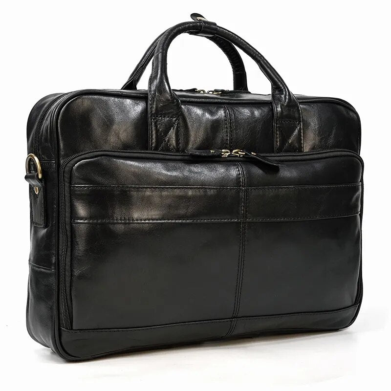 STRAVENOR™ Genuine Patent Leather Briefcase - ARLUVI