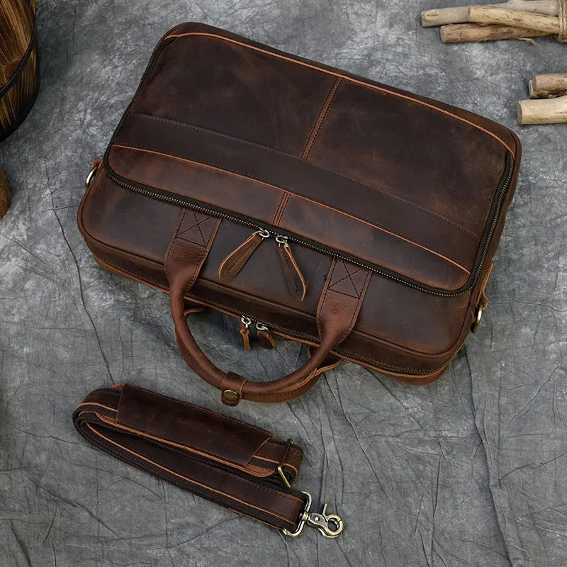 MELVORAN™ Genuine Leather Briefcase - ARLUVI