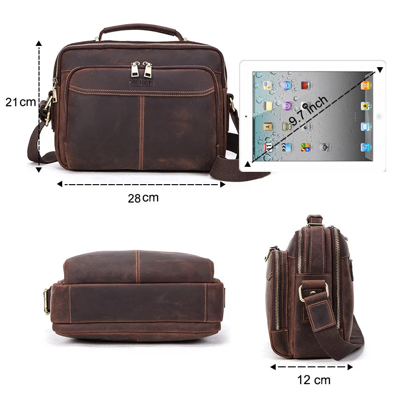 ZORVELLON™ Genuine Leather Crossbody Bag - ARLUVI