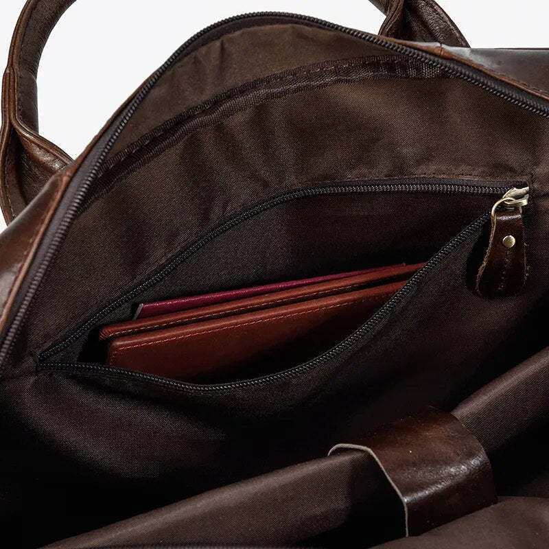 STRAVENOR™ Genuine Patent Leather Briefcase - ARLUVI