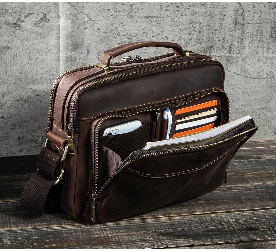 ZORVELLON™ Genuine Leather Crossbody Bag - ARLUVI