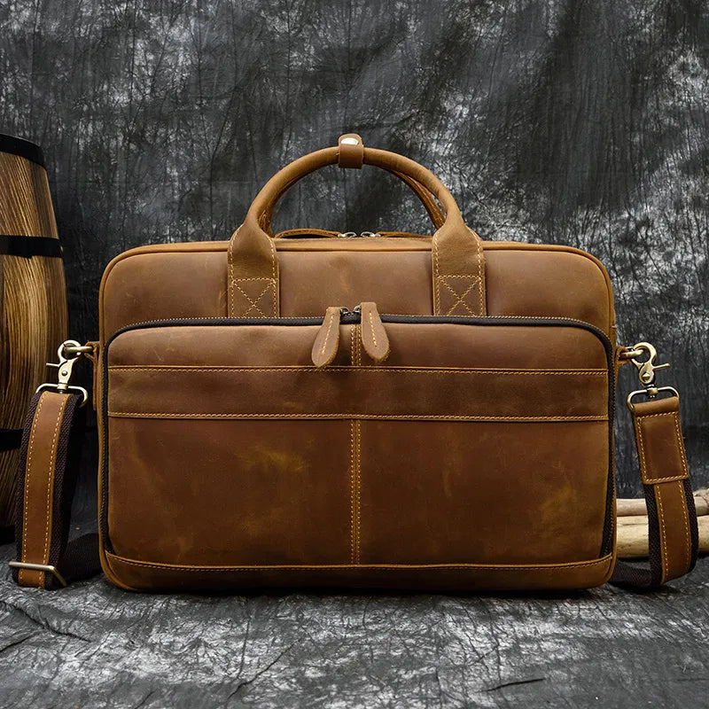 MELVORAN™ Genuine Leather Briefcase - ARLUVI