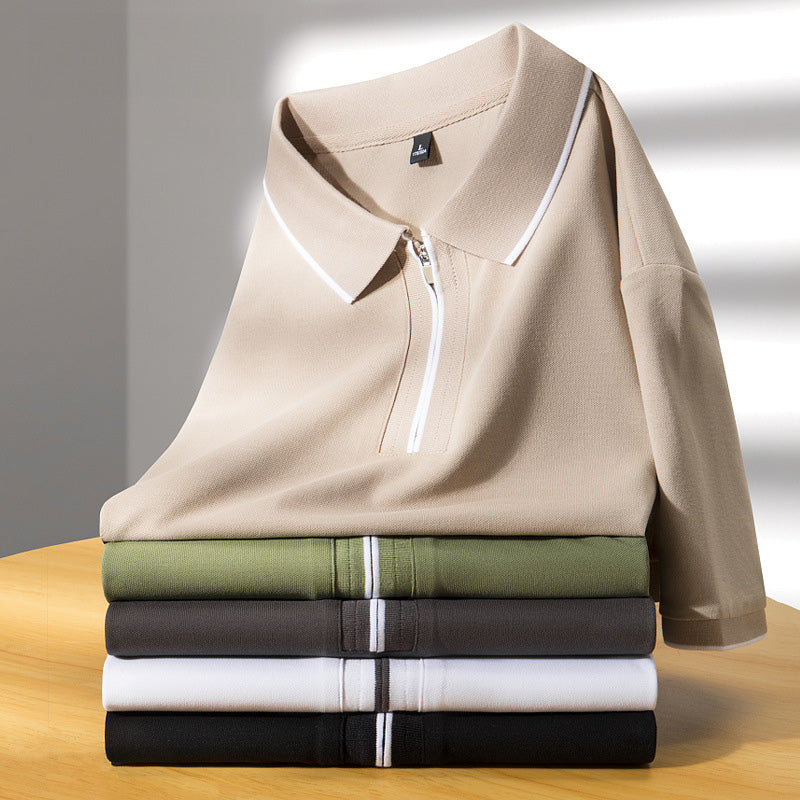 ALBRAY™ cotton and silk polo shirt - ARLUVI