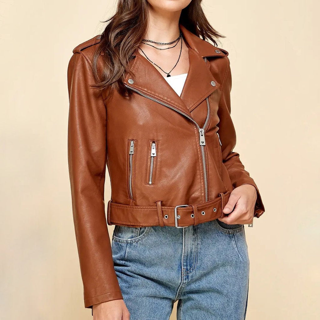 Corina Leather Jacket - ARLUVI