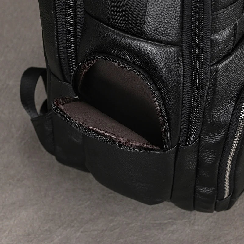 CORVANOR™ Genuine Leather 17" Laptop Backpack - ARLUVI
