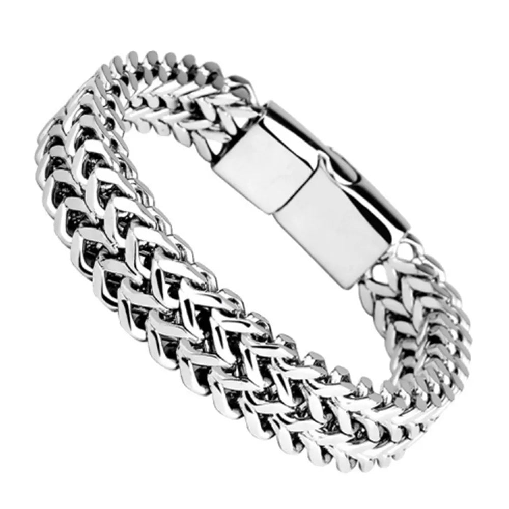 Steel Bracelet with Magnetic Buckle - ARLUVI