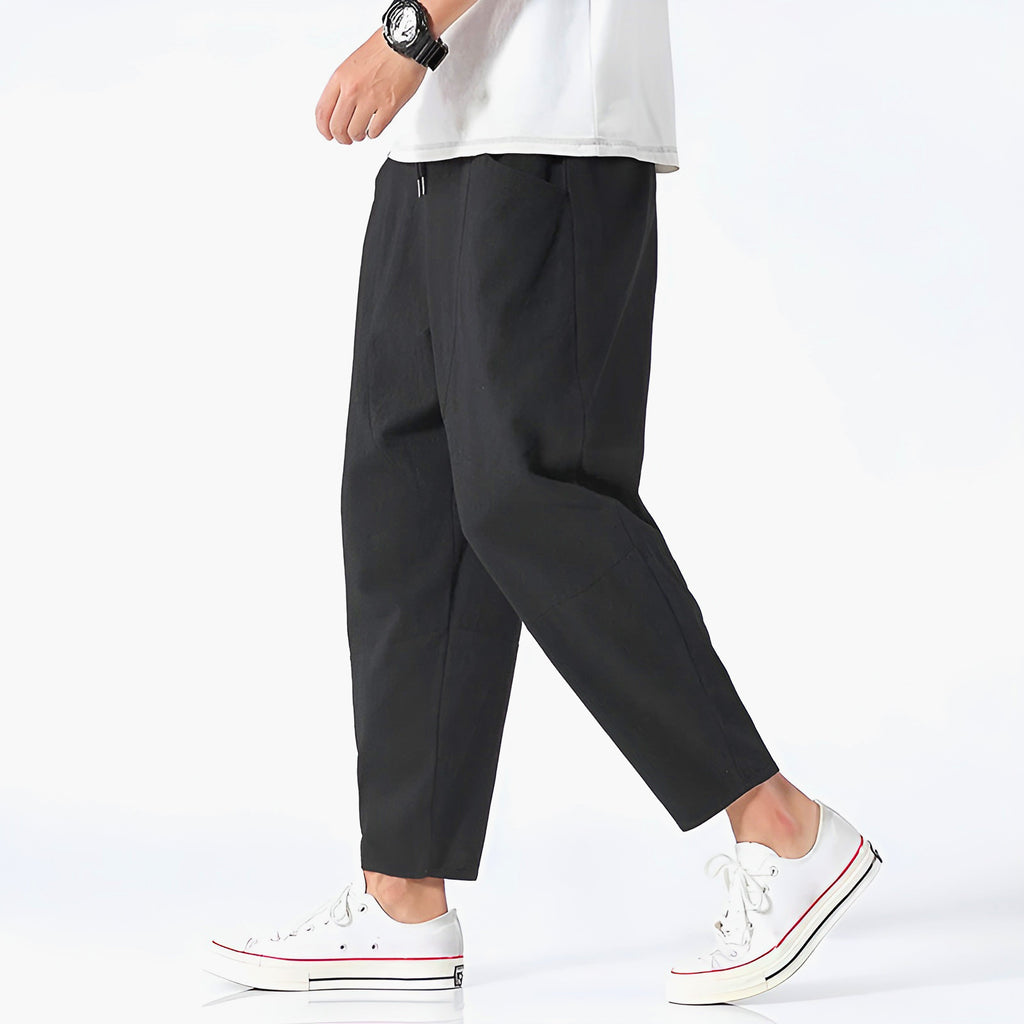 Urban Cropped Cotton Pants - ARLUVI