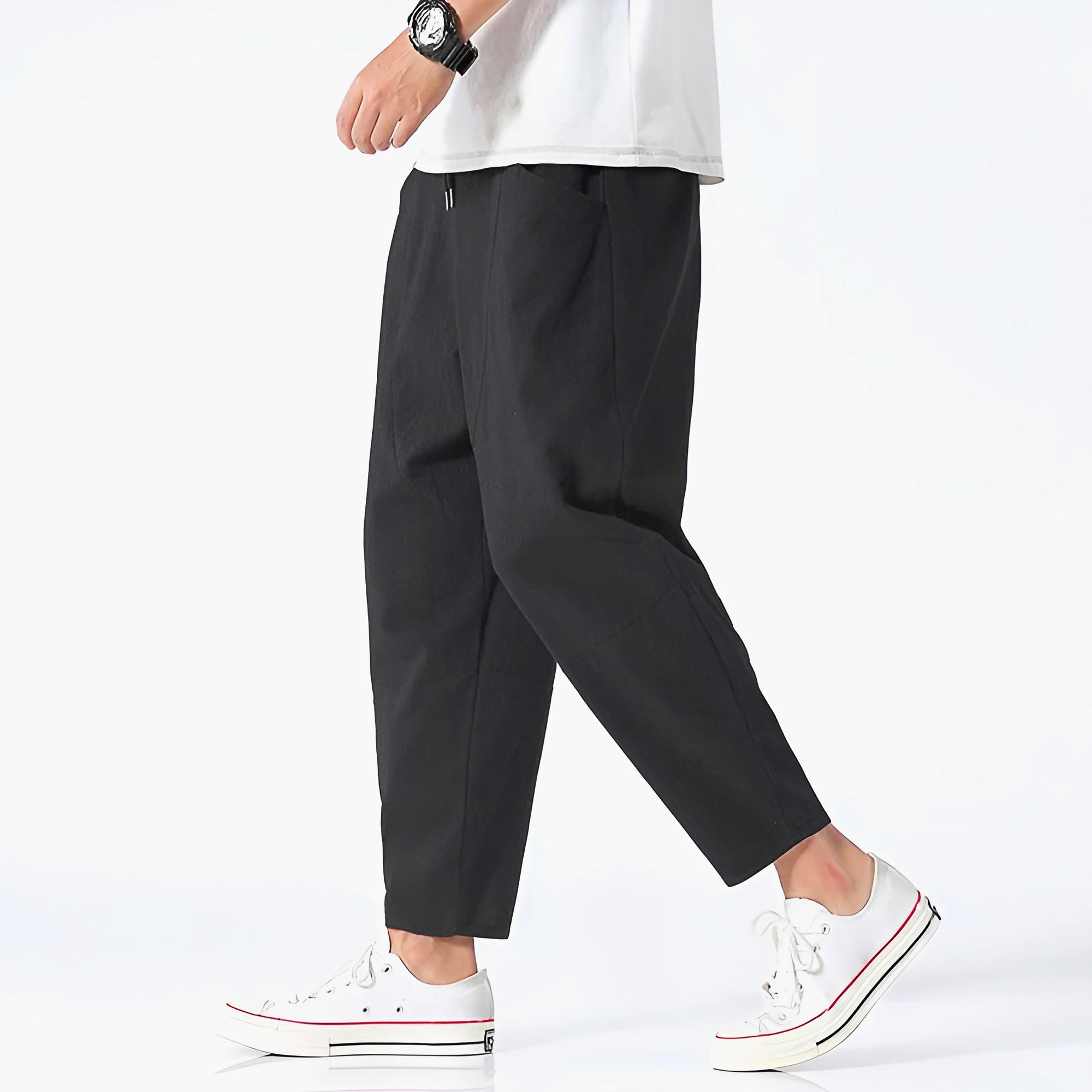 Urban Cropped Cotton Pants - ARLUVI