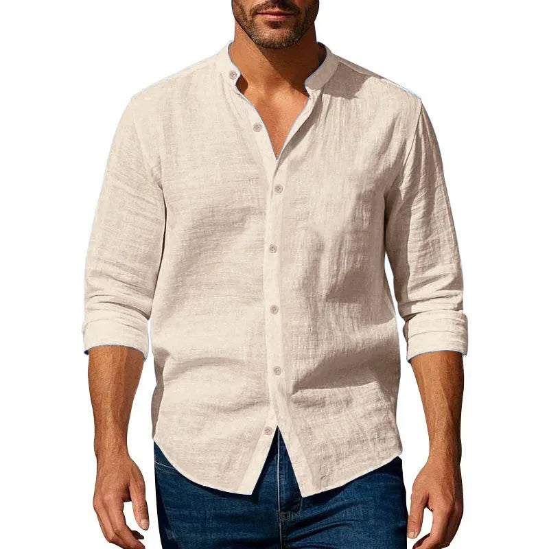 JAVERN™ Short Sleeve Linen Shirt - ARLUVI