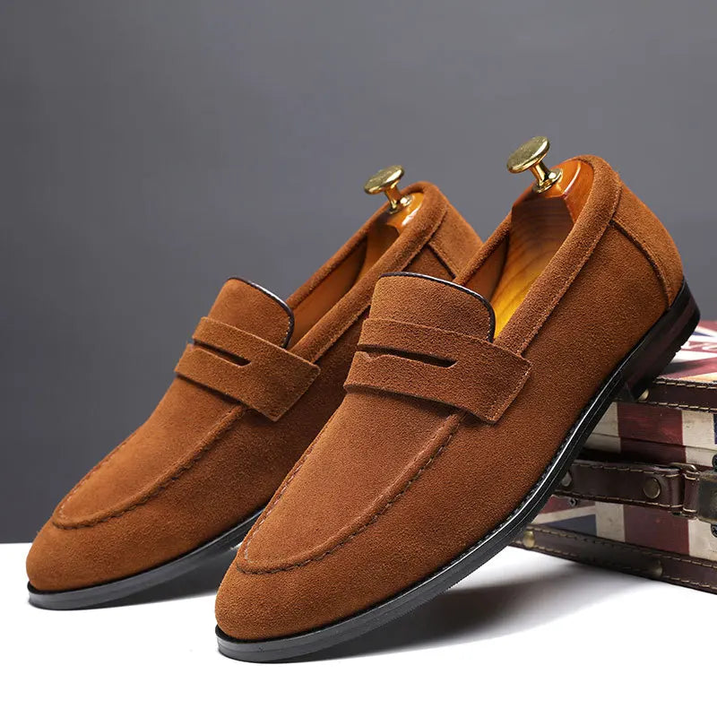 LENVOX™ Suede Leather Loafer Shoes - ARLUVI