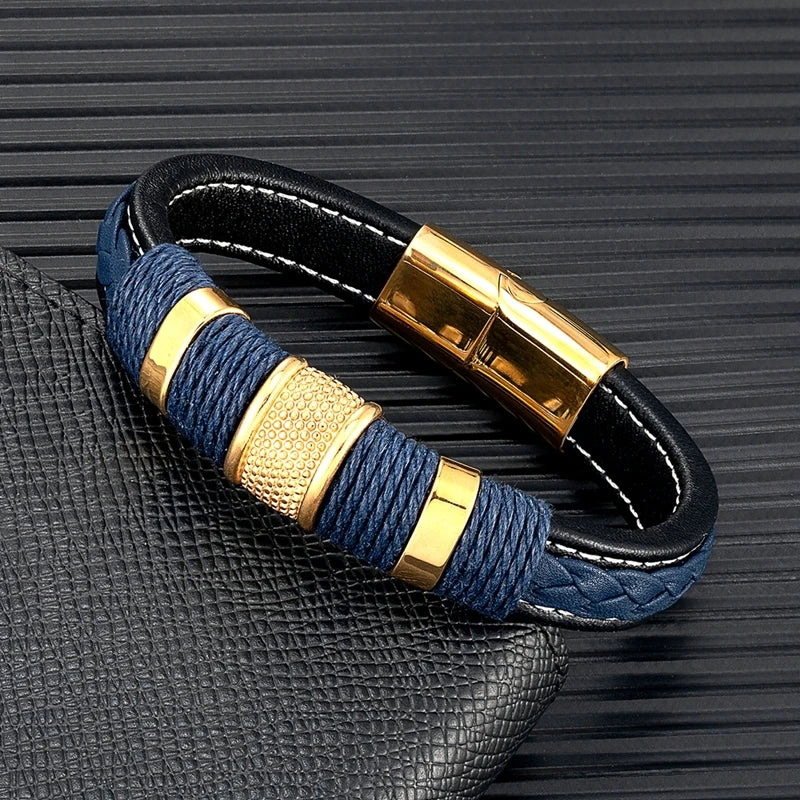 Braided leather bracelet - ARLUVI