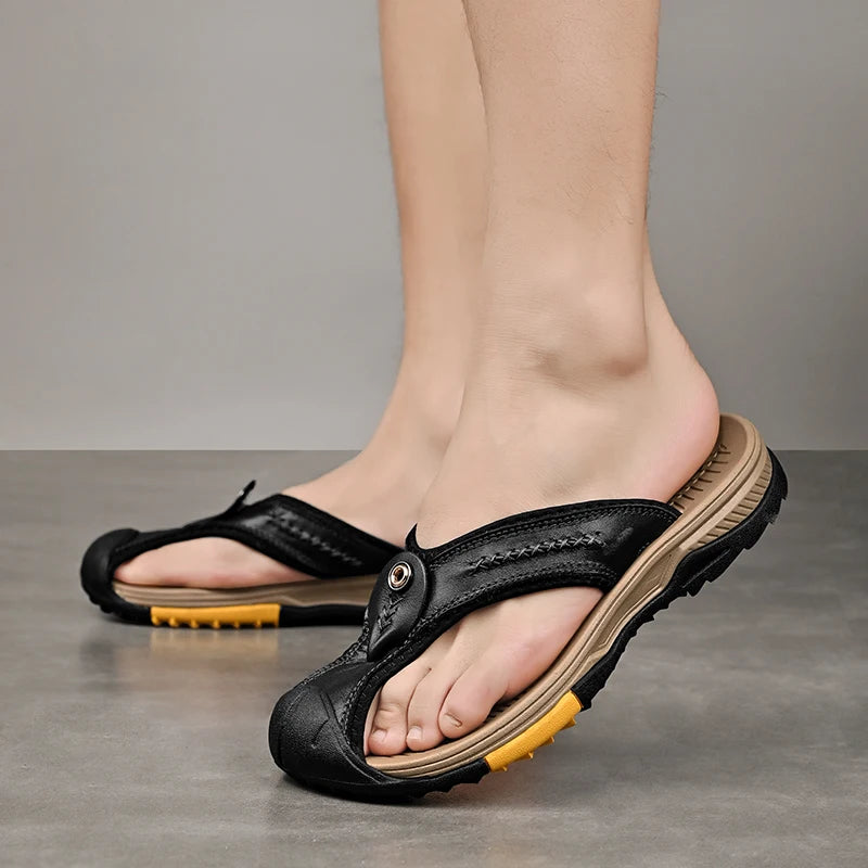 VALSTON™ Leather Strappy Sandals - ARLUVI