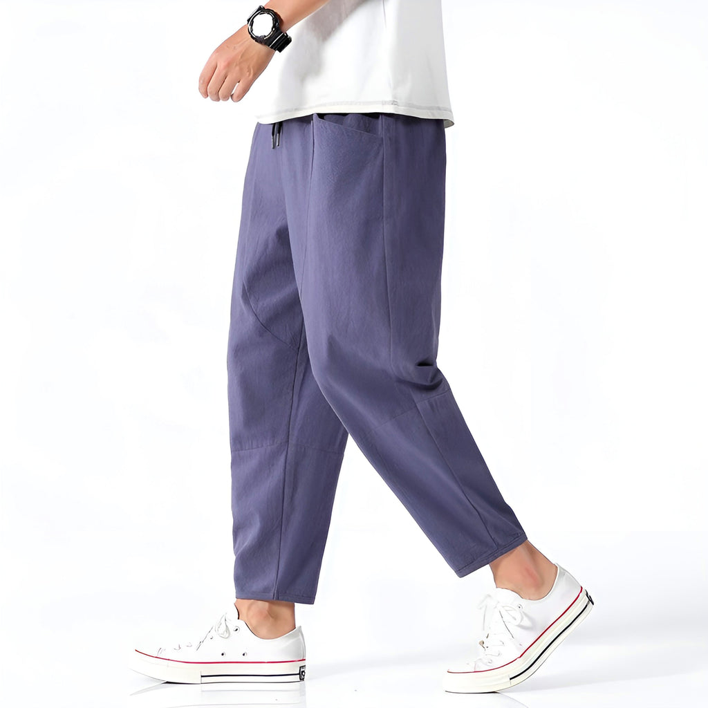 Urban Cropped Cotton Pants - ARLUVI