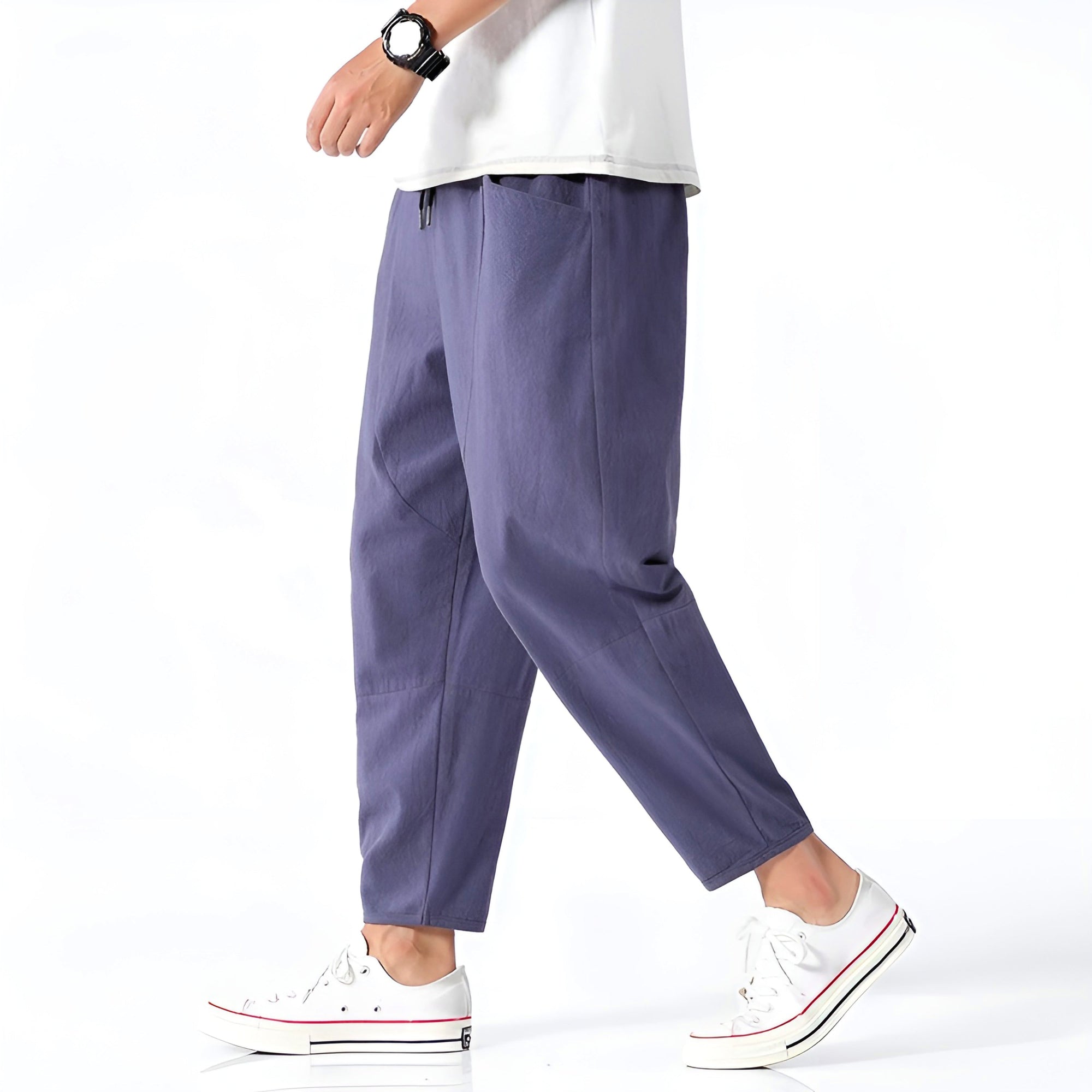 Urban Cropped Cotton Pants - ARLUVI