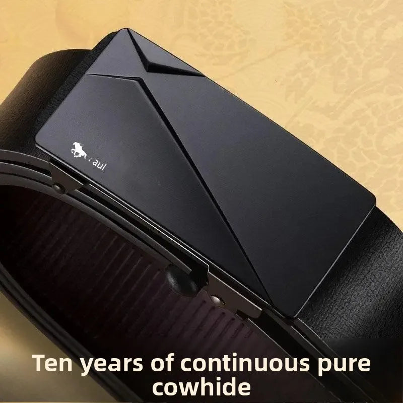 VALCROM™ Automatic Buckle Leather Belt - ARLUVI