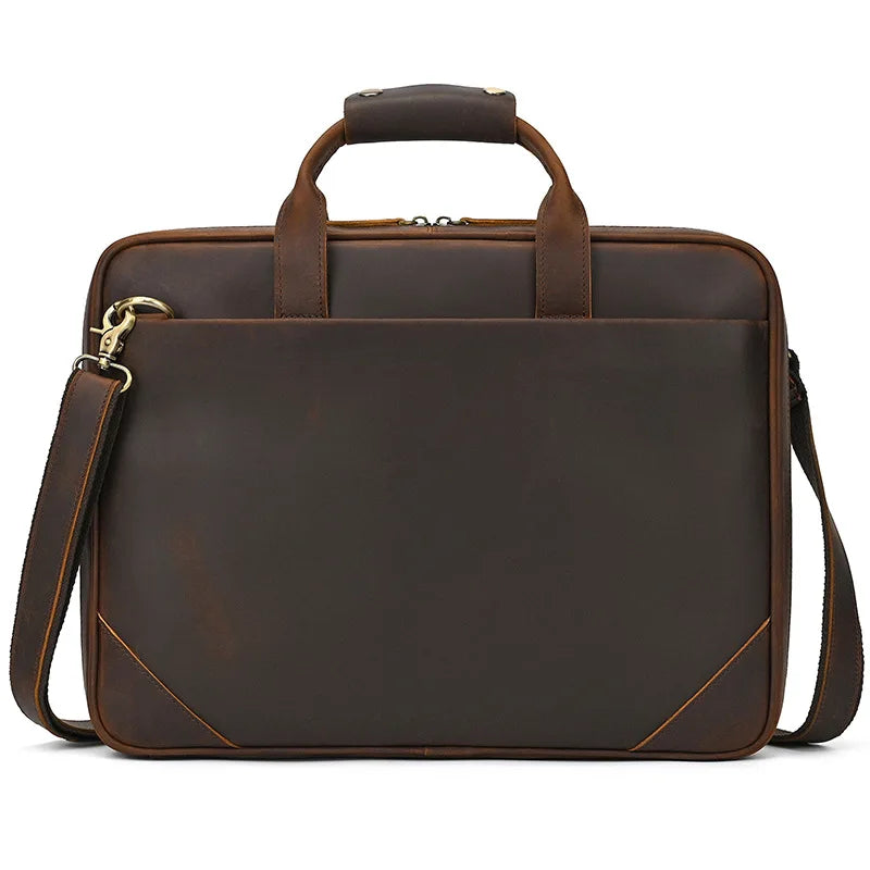 VALCORT™ Men's Genuine Leather Executive Briefcase - ARLUVI