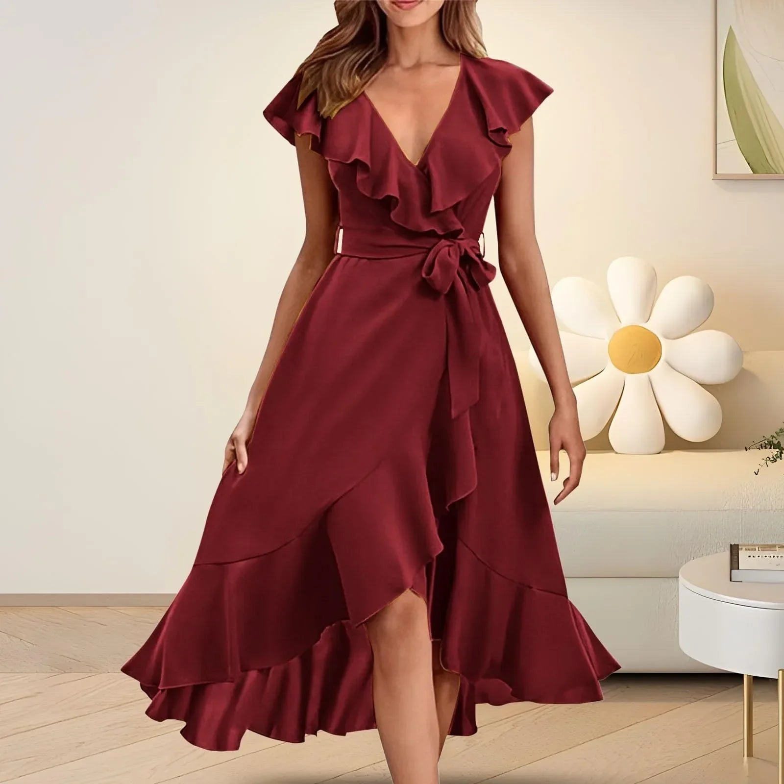LINVARIS™ Ruffle Dress - ARLUVI