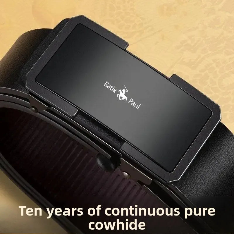 VALCROM™ Automatic Buckle Leather Belt - ARLUVI