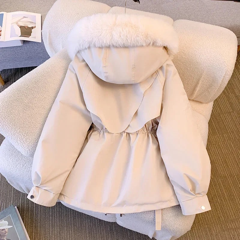Regala Fur Collar Coat - ARLUVI