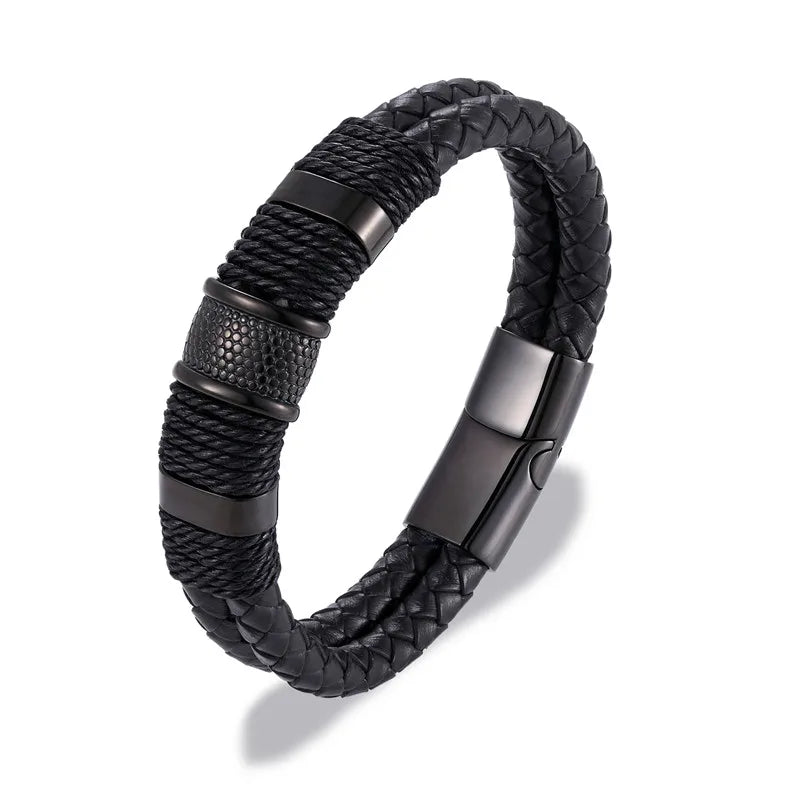 Braided leather bracelet - ARLUVI
