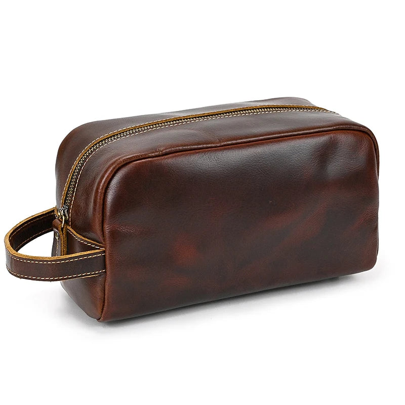 Tarnel™ Leather Toiletry Bag - ARLUVI